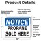 Signmission Propane Sold Here OSHA Notice Sign, Vinyl Decal, 10in W x 7in L, 2PK OS-2PACK-NS-D-710-L-17894 - alternate 6